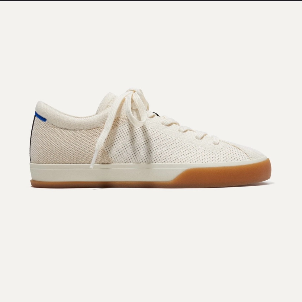 Rothy's The Lace Up Sneakers Blonde Women's Size 7.5